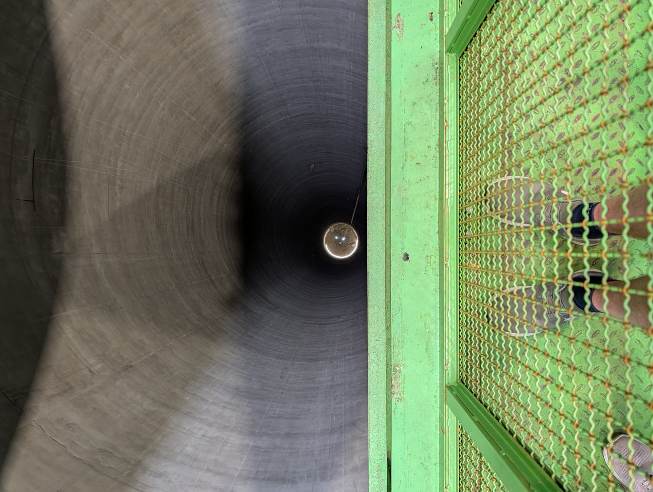 The PX46 shaft seen from the access platform